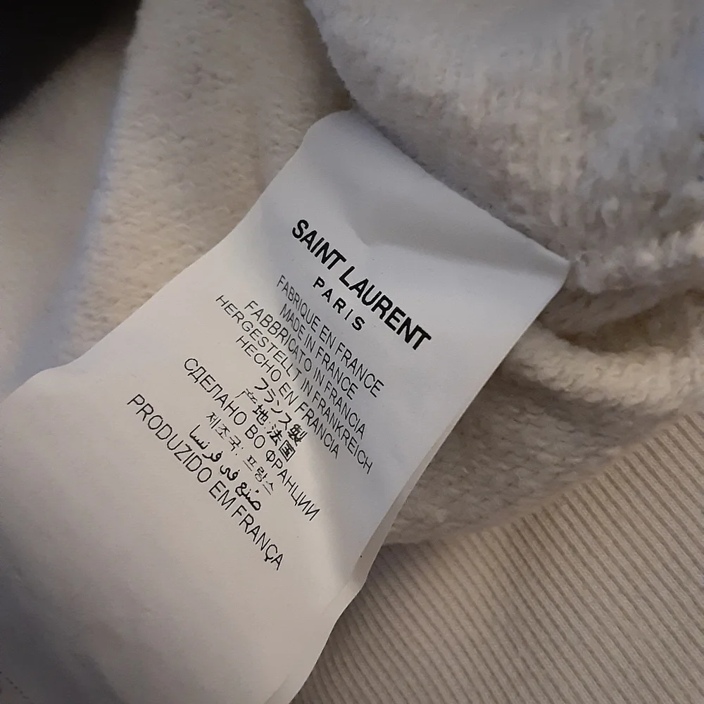 MEN'S SAINT LAURENT OPTICAL ILLUSION PRINT HOODIE - Picture 4 of 12